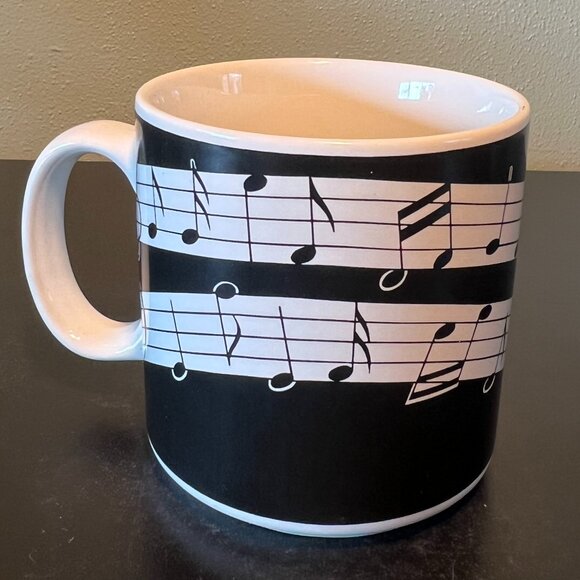 Lot of 2 Vtg Musical Notes & Teddy Bear Ceramic Mugs ~ Plays It’s a Small World - Picture 2 of 14